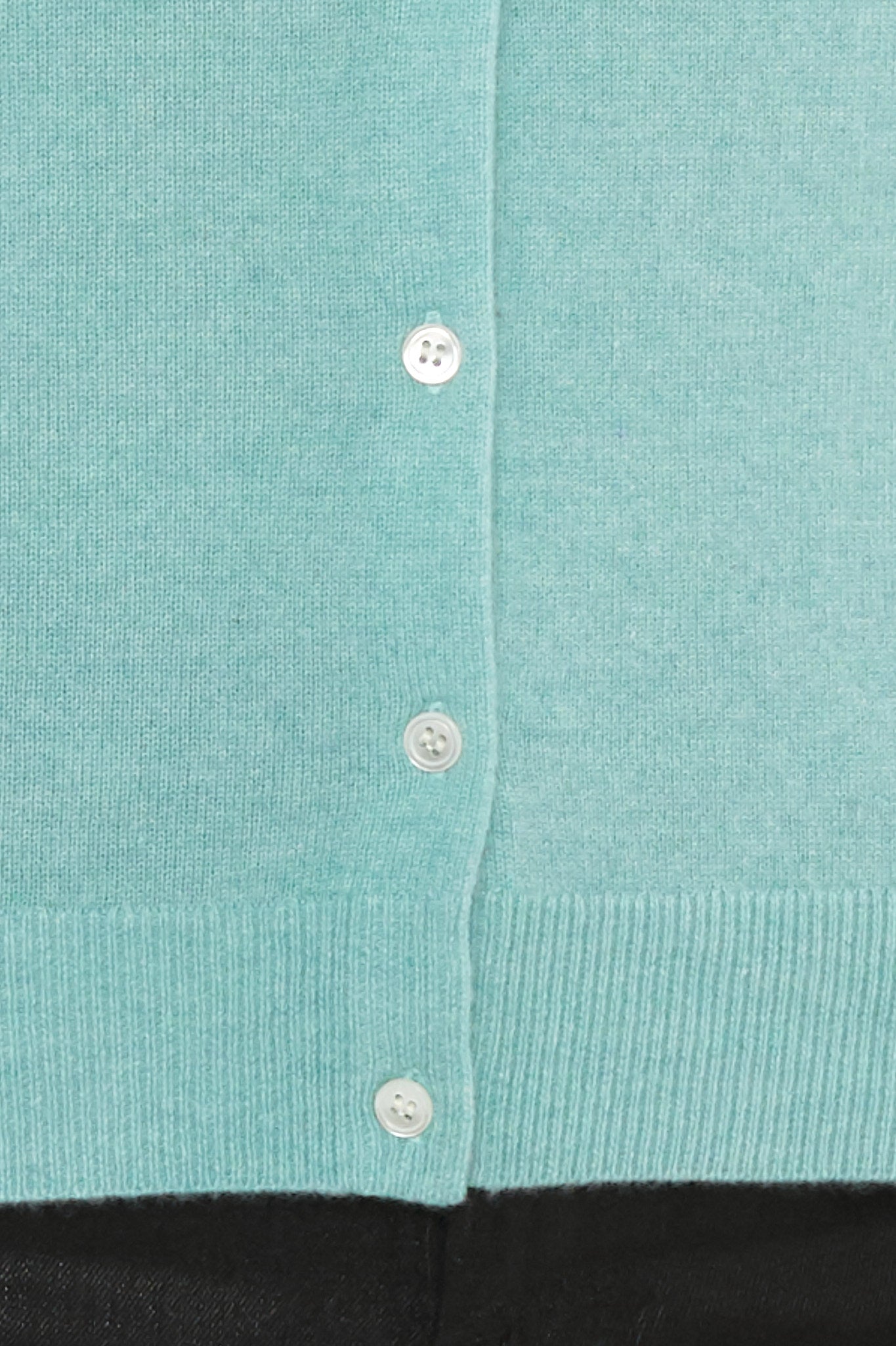 JENNIE LIU Women's 100% Cashmere Button Front Long Sleeve Crewneck Cardigan Sweater