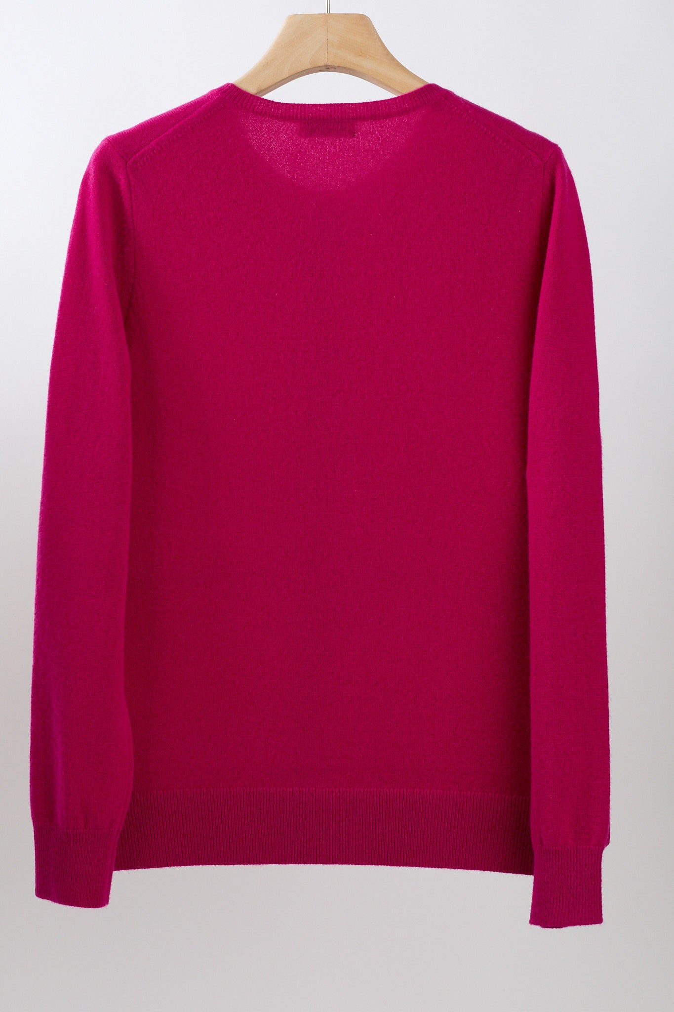 JENNIE LIU Women's 100% Cashmere Button Front Long Sleeve Crewneck Cardigan Sweater