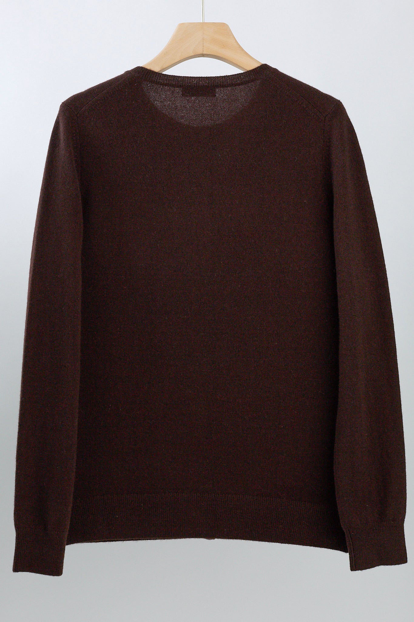 JENNIE LIU Women's 100% Cashmere Button Front Long Sleeve Crewneck Cardigan Sweater