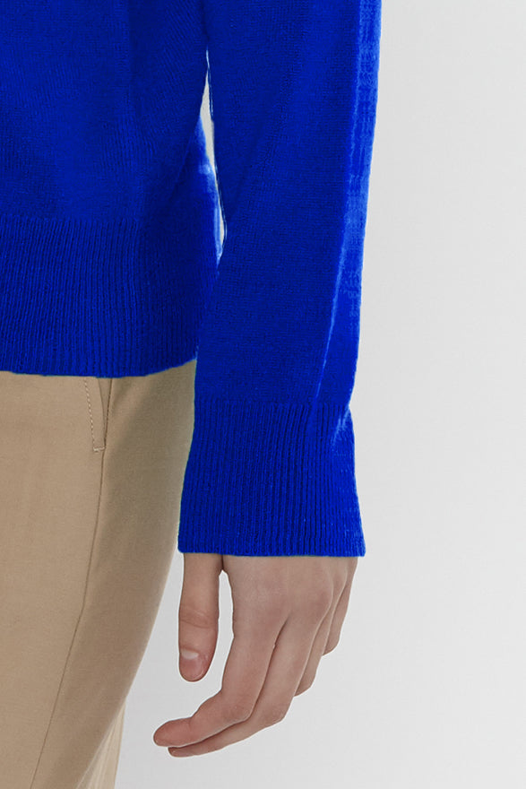 JENNIE LIU Women's 100% Cashmere Button Front Long Sleeve Crewneck Cardigan Sweater