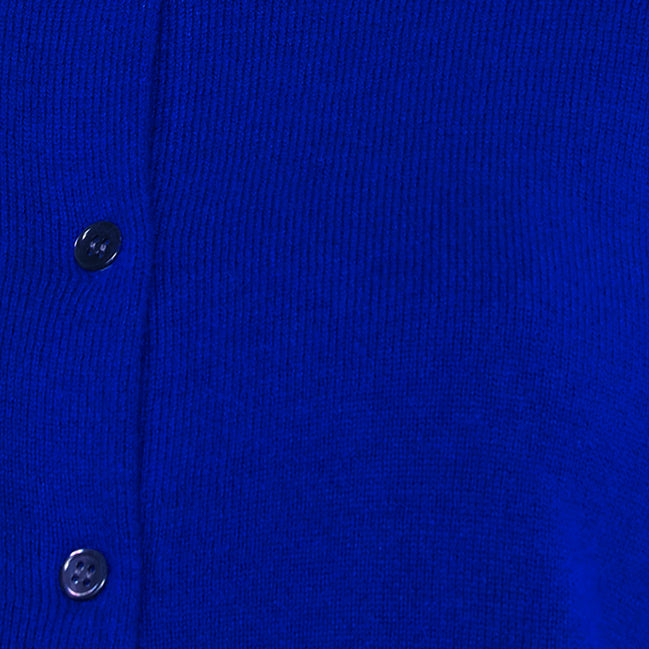 JENNIE LIU Women's 100% Cashmere Button Front Long Sleeve Crewneck Cardigan Sweater