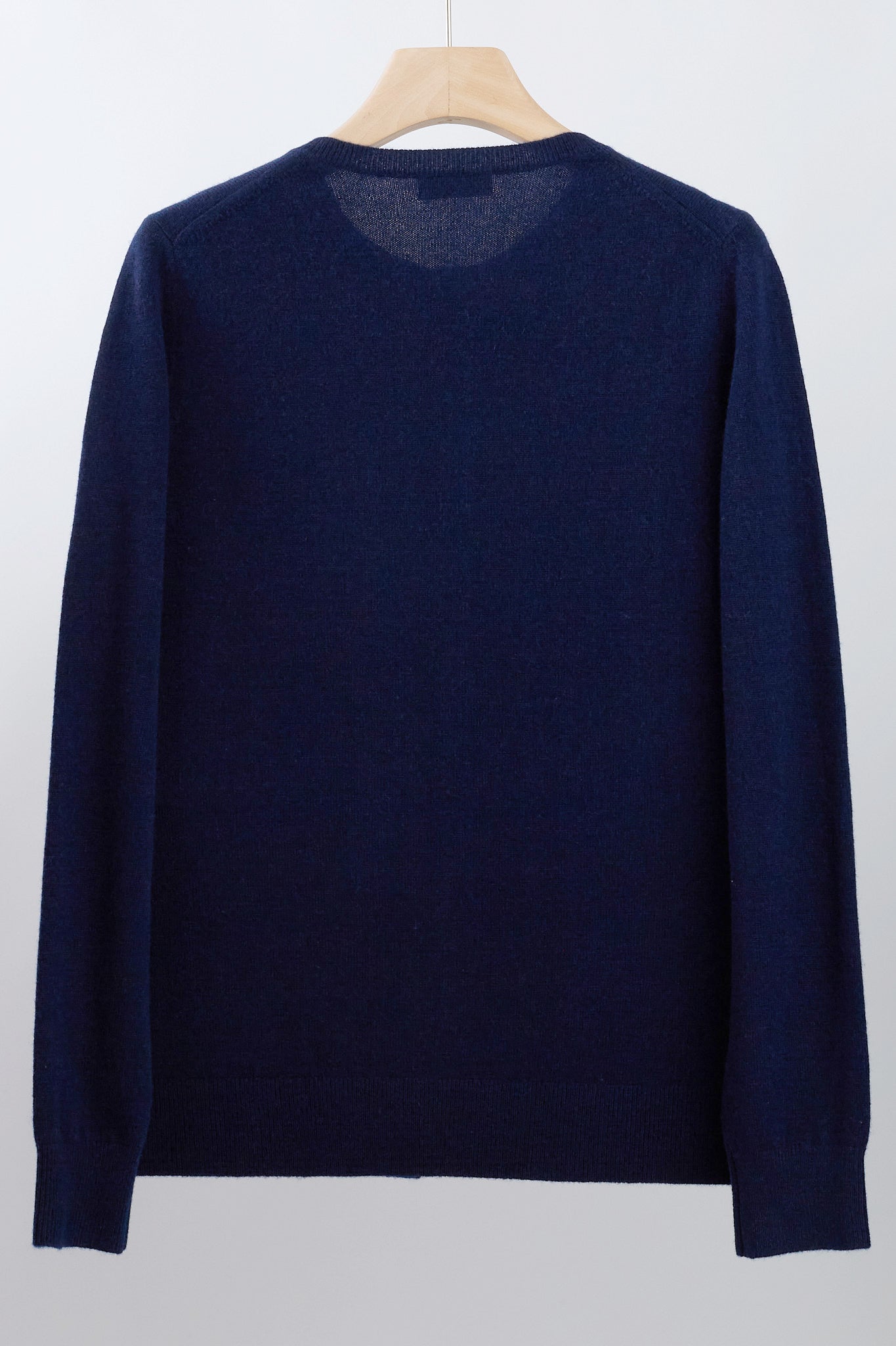 JENNIE LIU Women's 100% Cashmere Button Front Long Sleeve Crewneck Cardigan Sweater