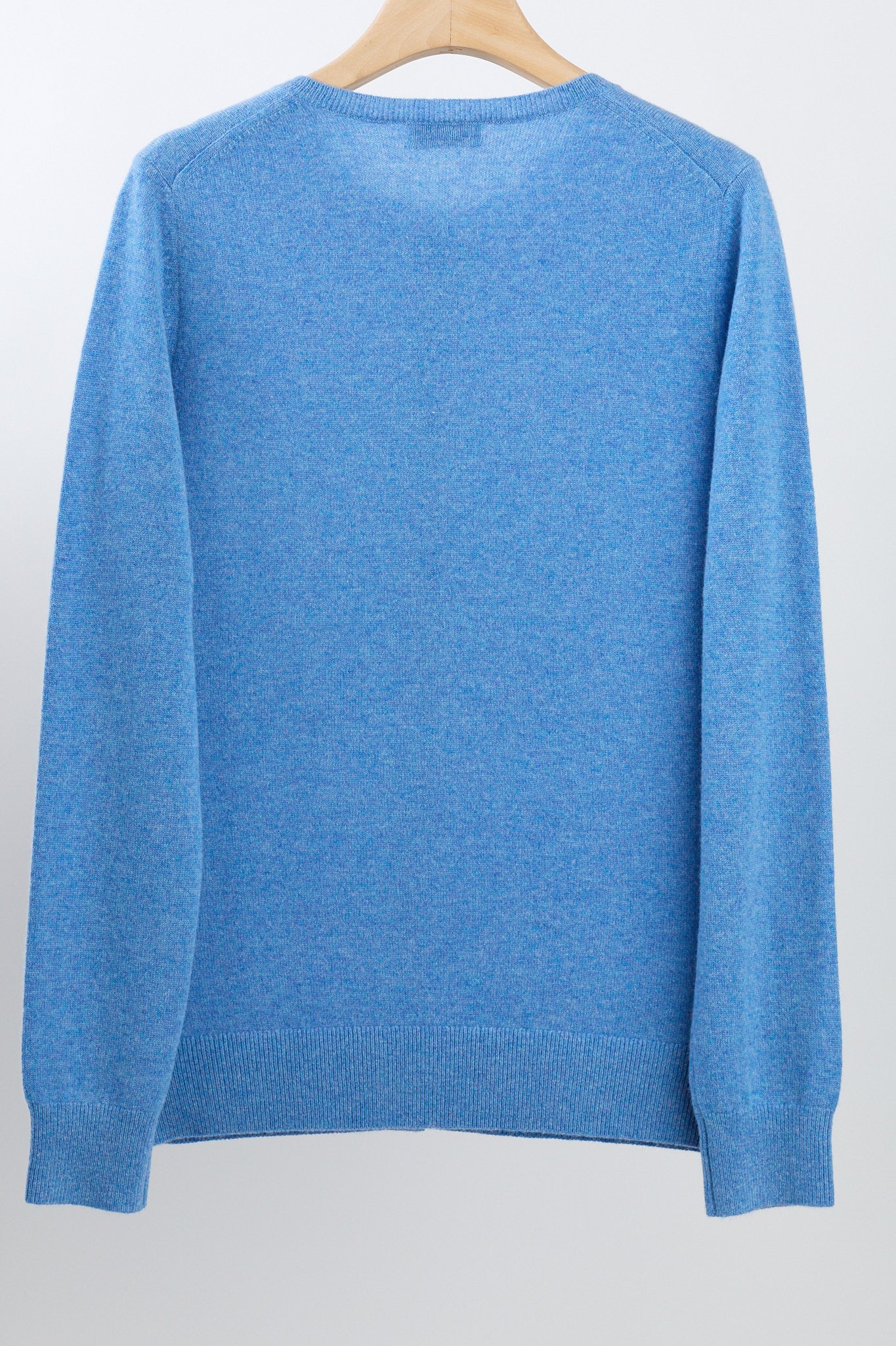 JENNIE LIU Women's 100% Cashmere Button Front Long Sleeve Crewneck Cardigan Sweater