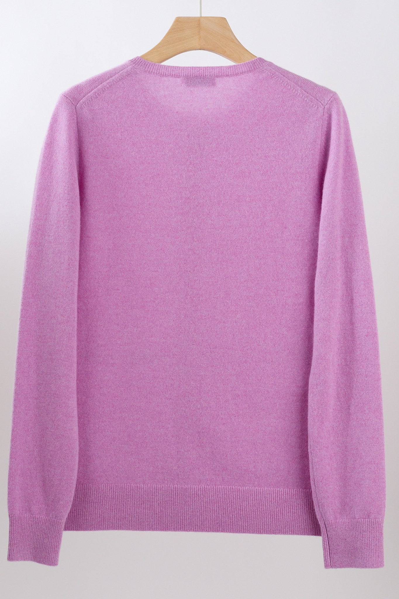 JENNIE LIU Women's 100% Cashmere Button Front Long Sleeve Crewneck Cardigan Sweater