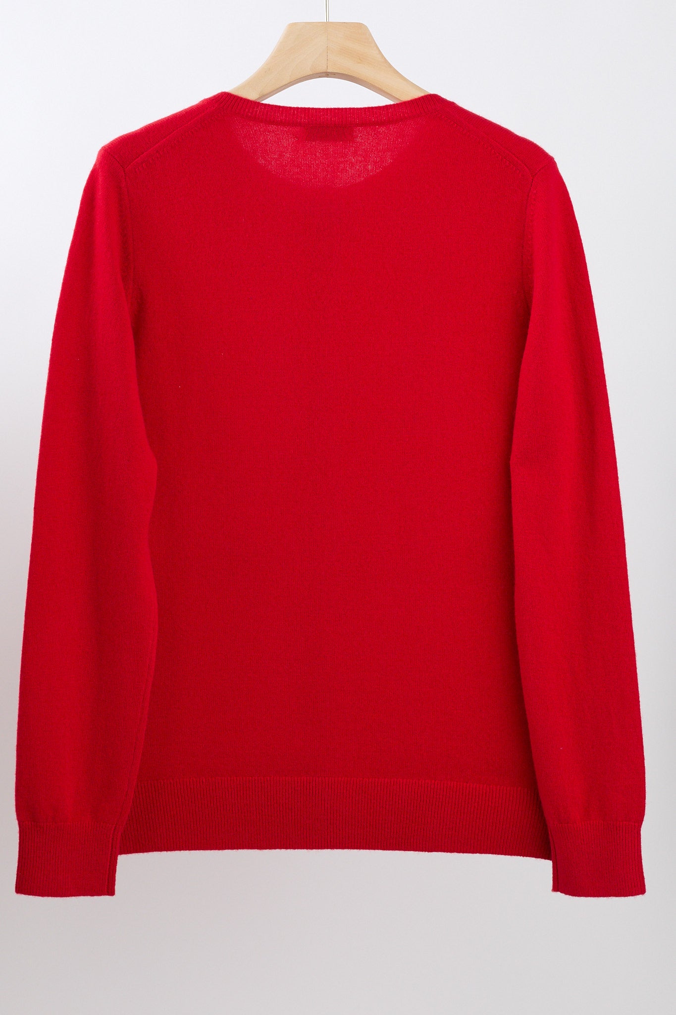 JENNIE LIU Women's 100% Cashmere Button Front Long Sleeve Crewneck Cardigan Sweater