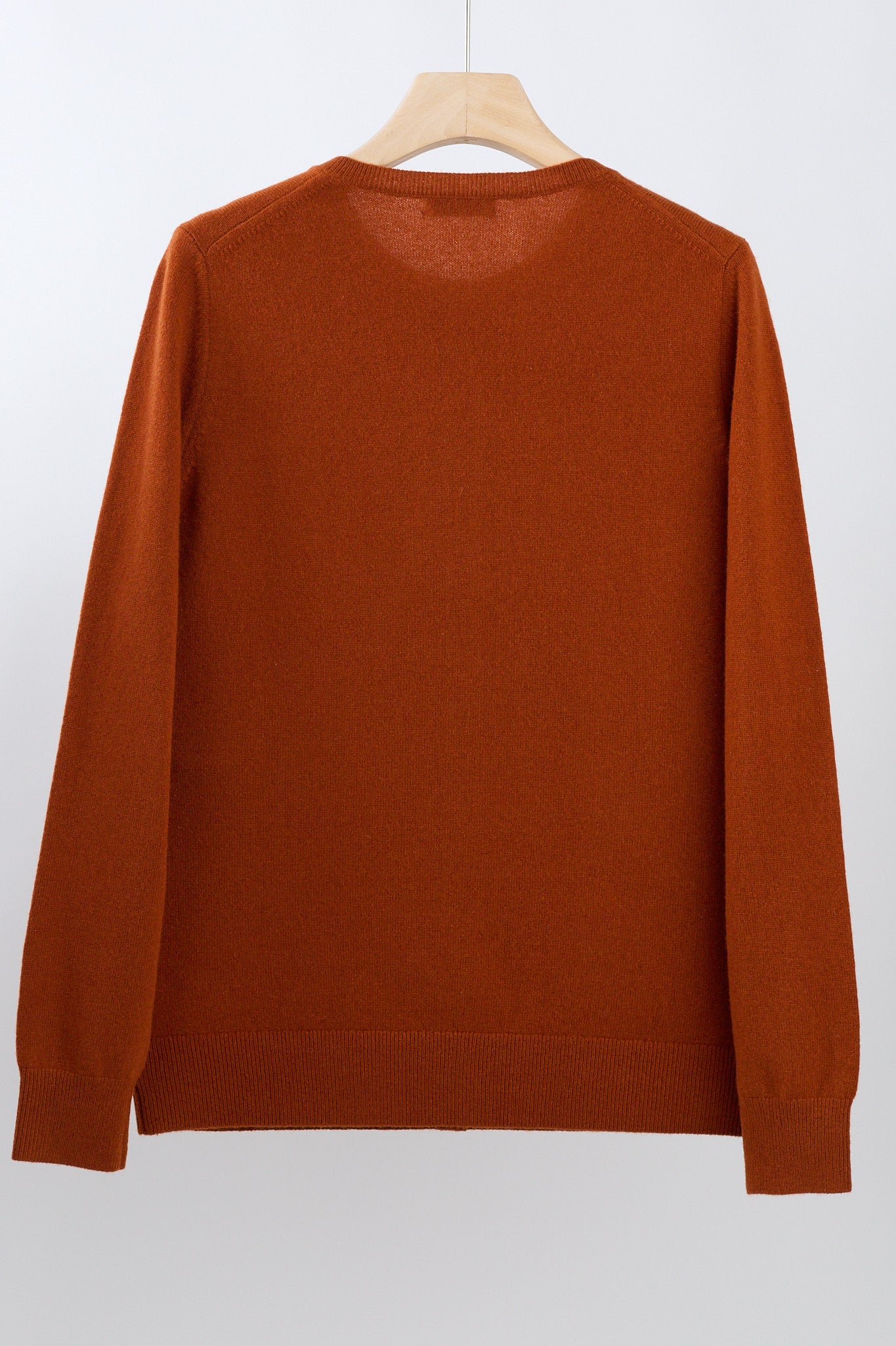 JENNIE LIU Women's 100% Cashmere Button Front Long Sleeve Crewneck Cardigan Sweater