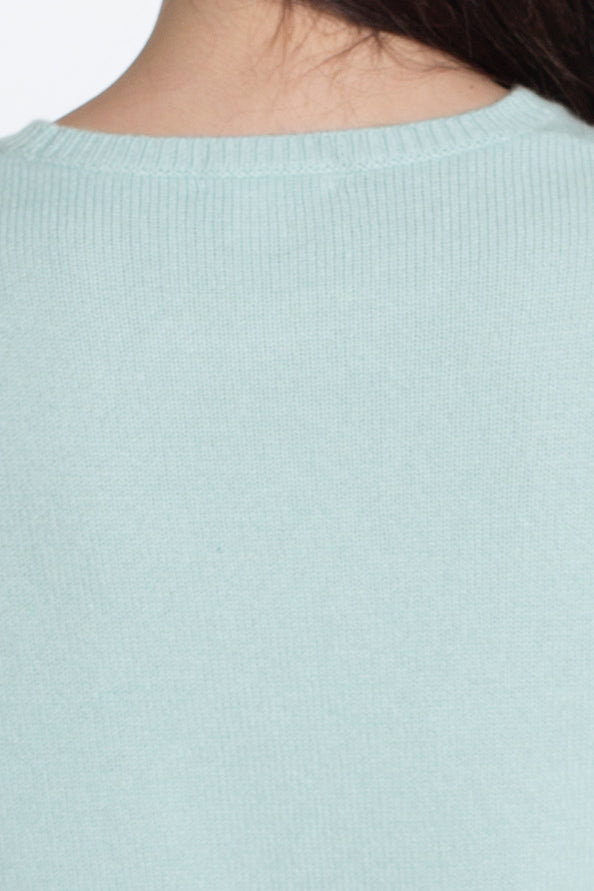 JENNIE LIU 100% Pure Cashmere 4-ply Extra Cozy Long Sleeve Crew Neck Sweater