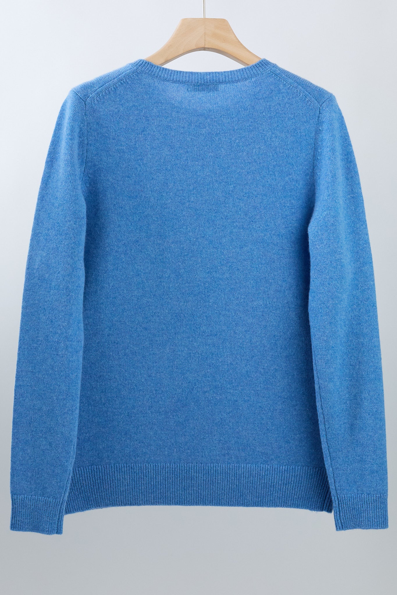 JENNIE LIU 100% Pure Cashmere 4-ply Extra Cozy Long Sleeve Crew Neck Sweater