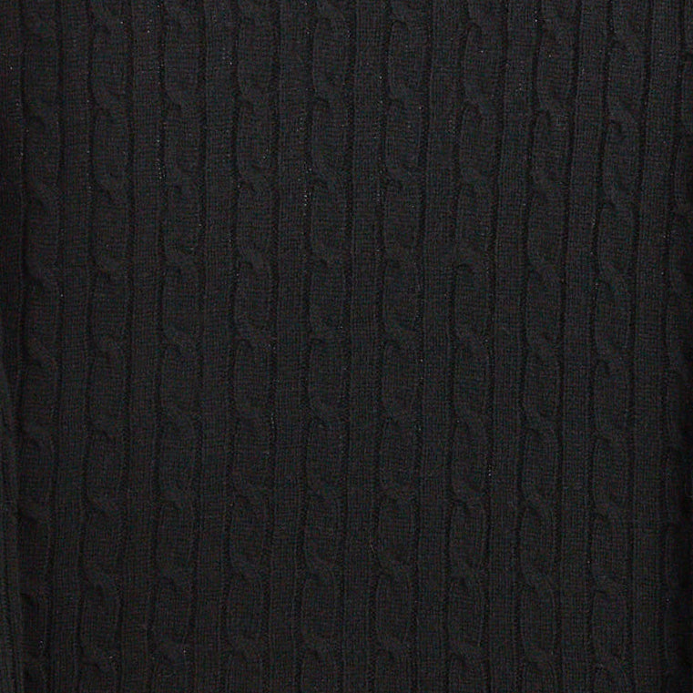 JENNIE LIU Women's 100% Cashmere Cable-knit Long Sleeve Pullover Crew Neck Sweater