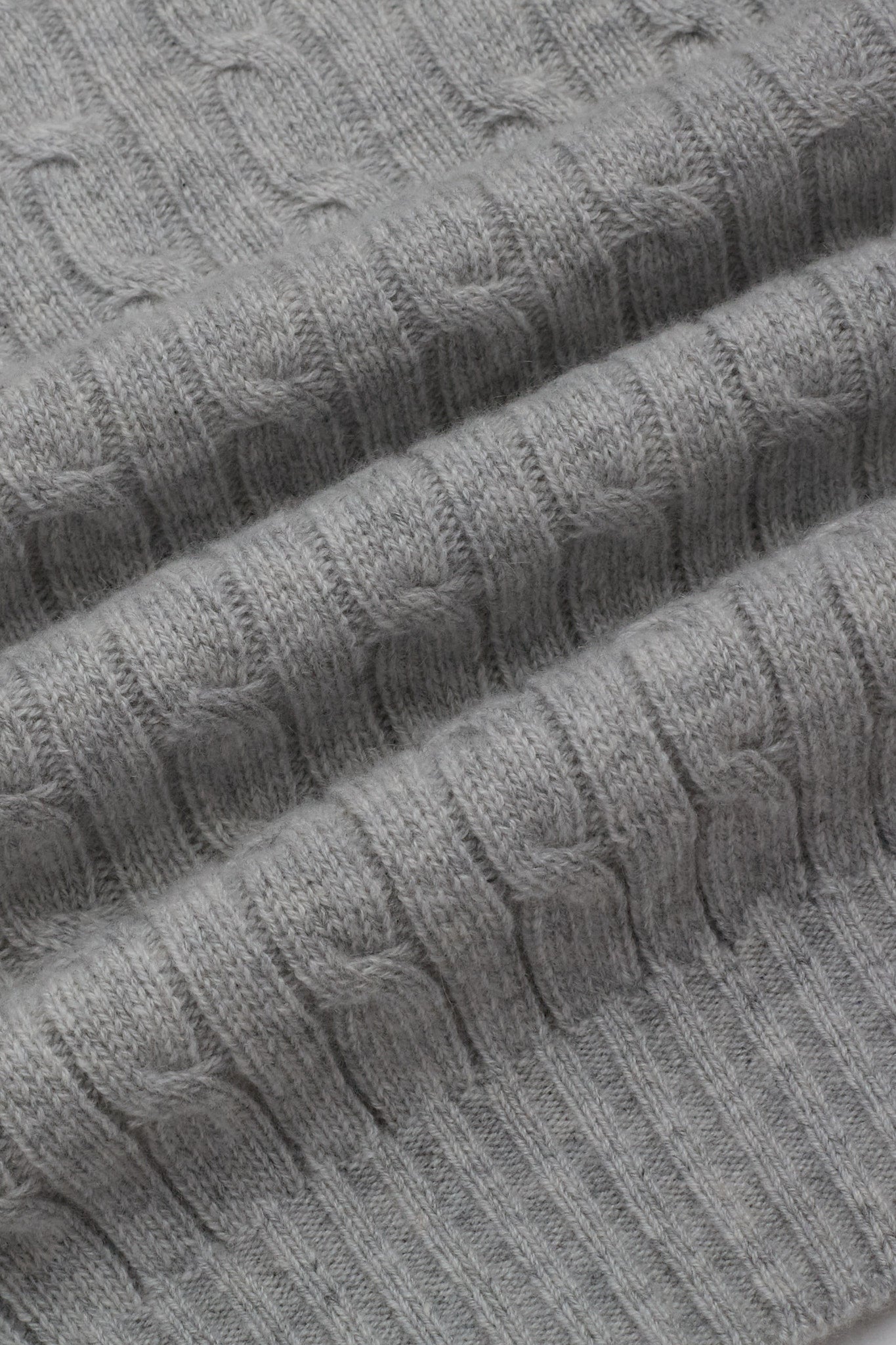 JENNIE LIU Women's 100% Cashmere Cable-knit Long Sleeve Pullover Crew Neck Sweater