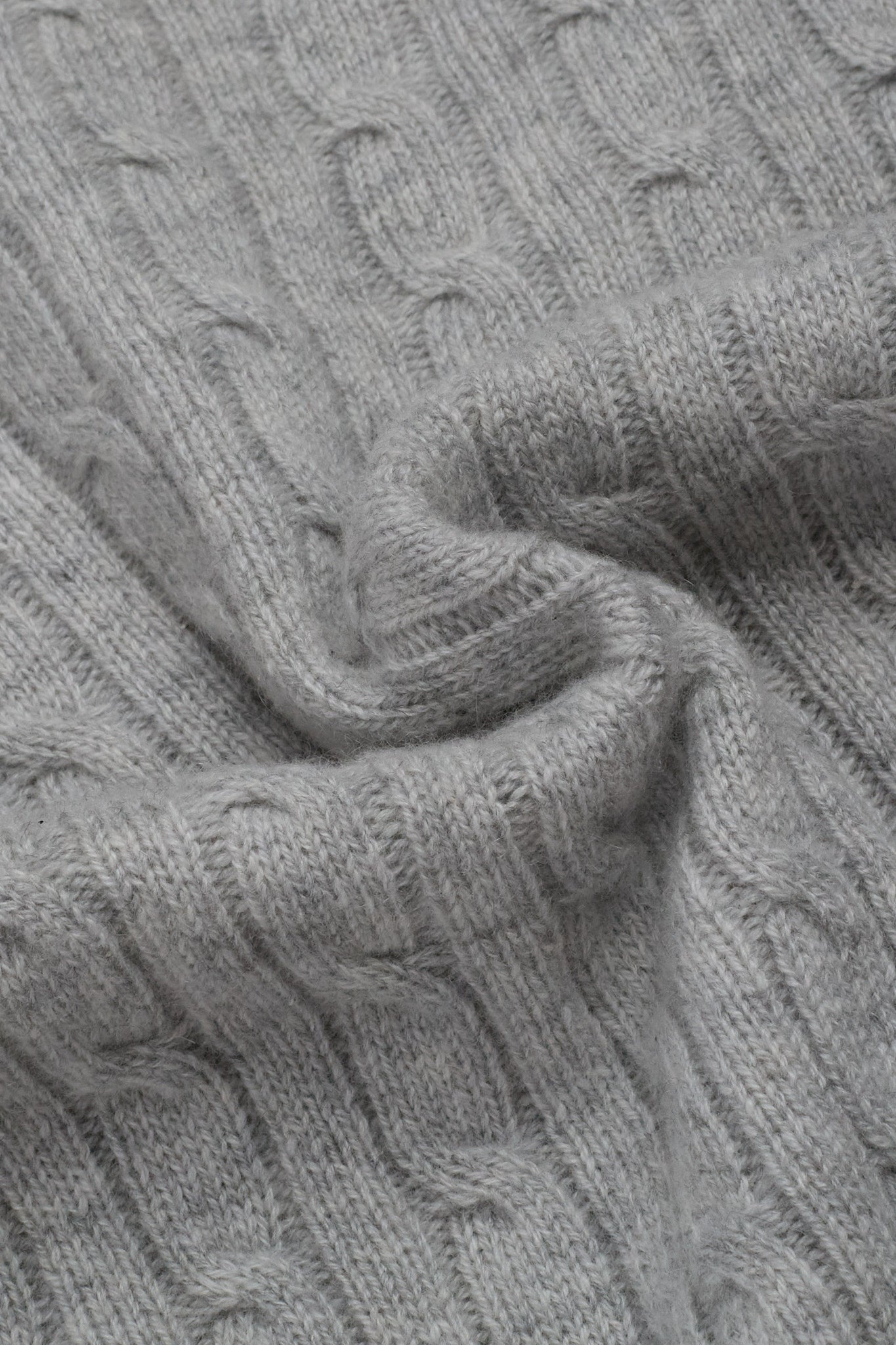 JENNIE LIU Women's 100% Cashmere Cable-knit Long Sleeve Pullover Crew Neck Sweater