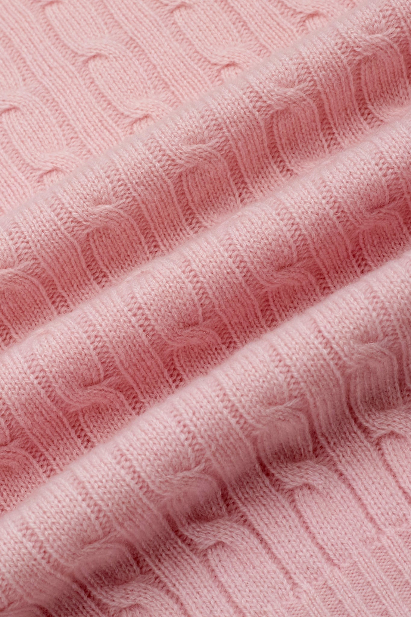 JENNIE LIU Women's 100% Cashmere Cable-knit Long Sleeve Pullover Crew Neck Sweater