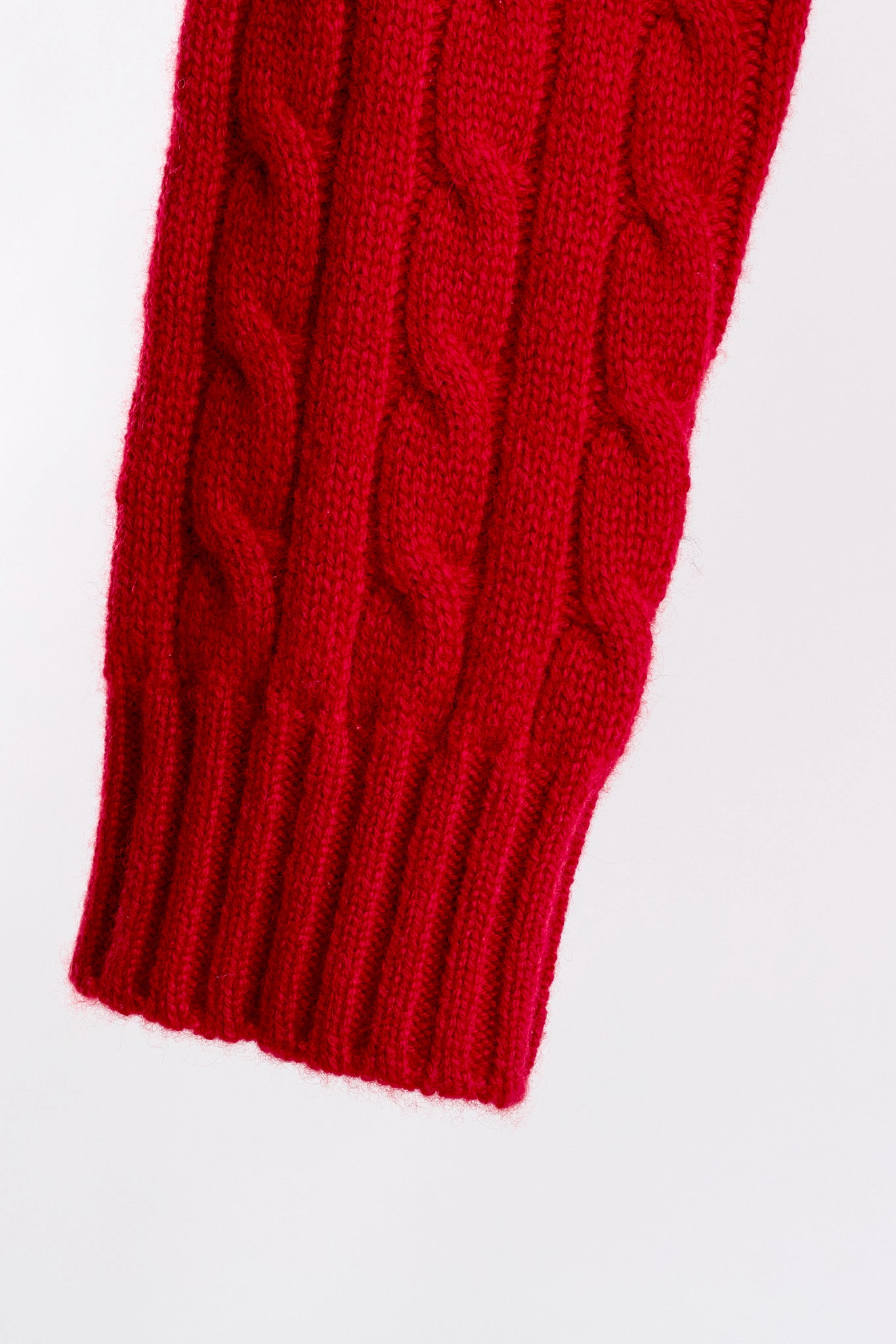 JENNIE LIU Women's 100% Cashmere Cable-knit Long Sleeve Pullover Crew Neck Sweater