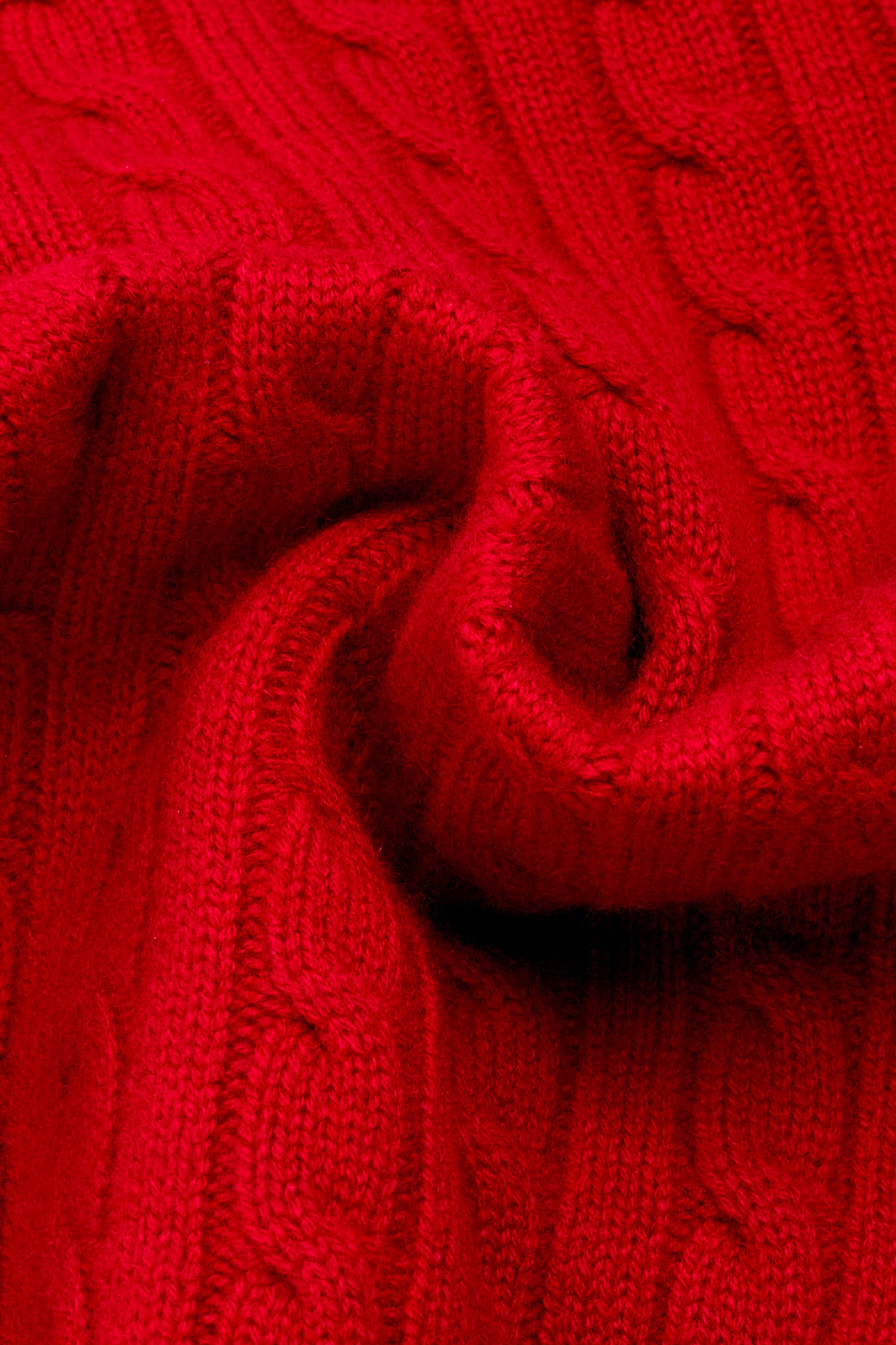 JENNIE LIU Women's 100% Cashmere Cable-knit Long Sleeve Pullover Crew Neck Sweater