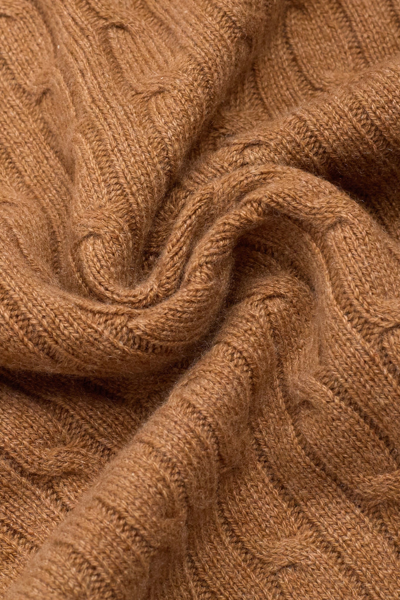 JENNIE LIU Women's 100% Cashmere Cable-knit Long Sleeve Pullover Crew Neck Sweater