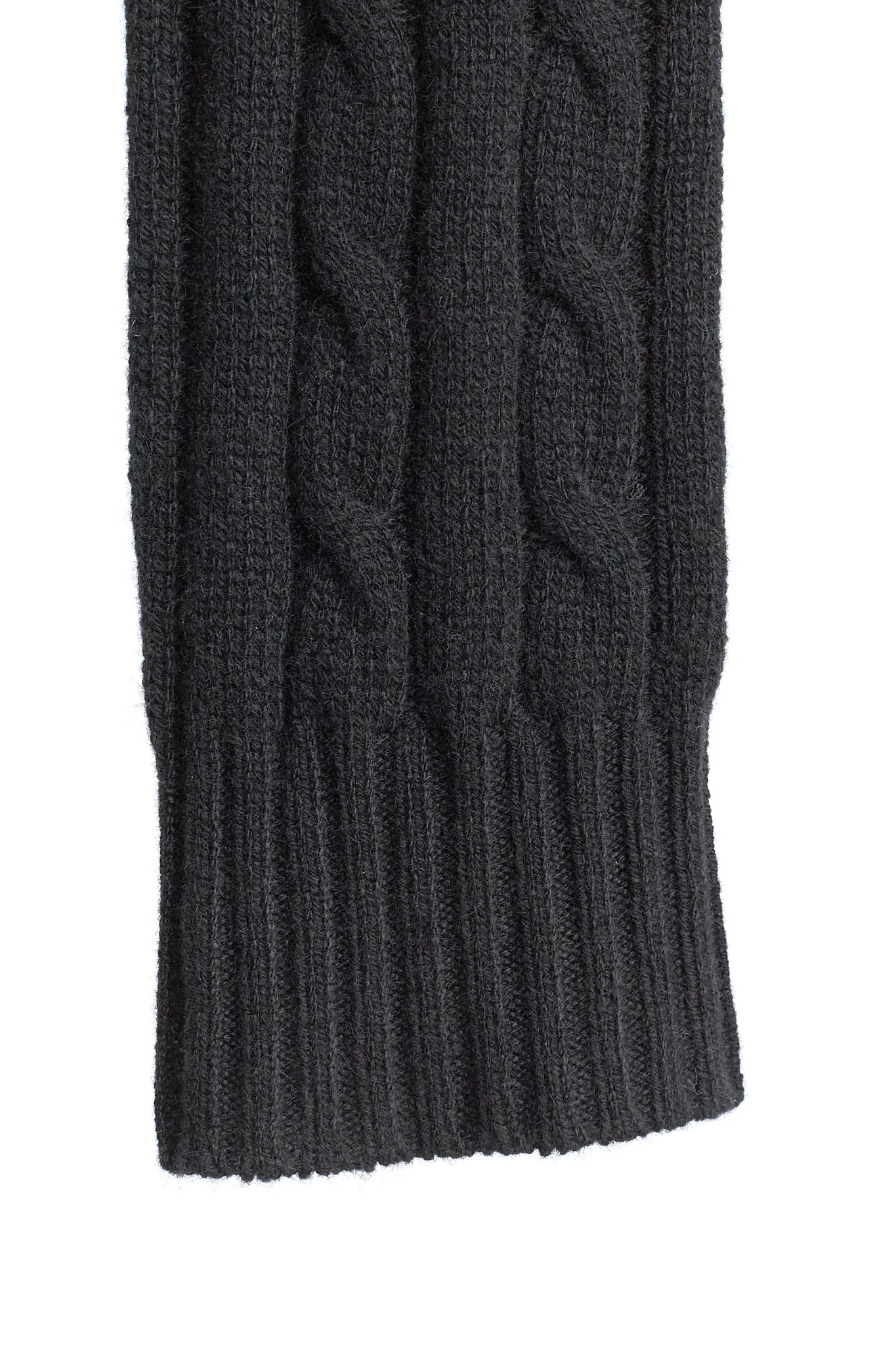 JENNIE LIU Women's 100% Cashmere Cable-knit Long Sleeve Pullover V Neck Sweater