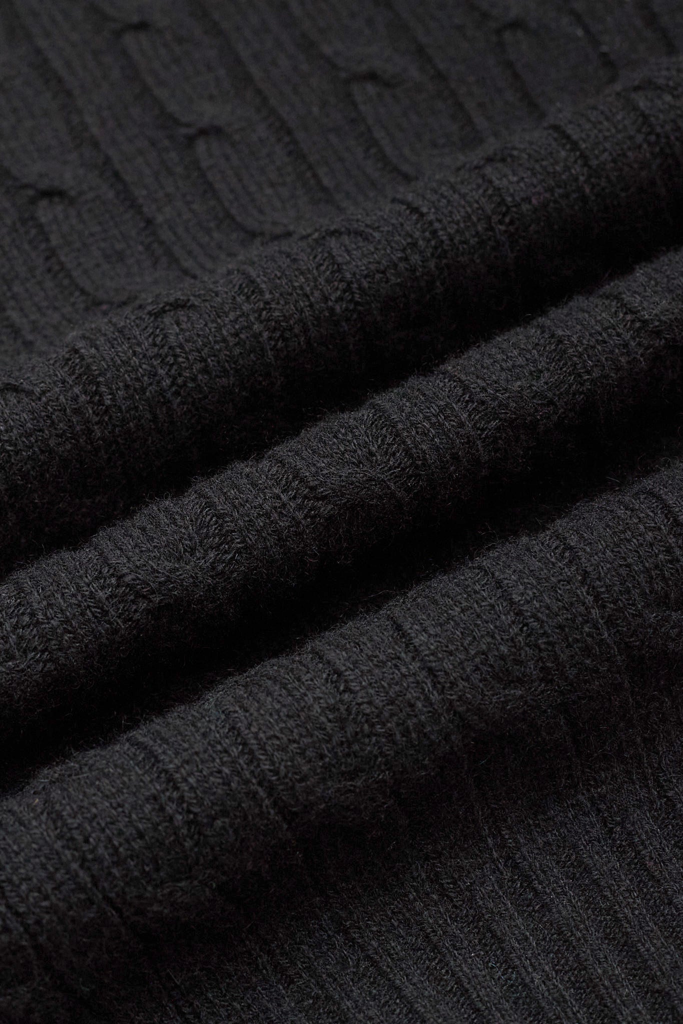 JENNIE LIU Women's 100% Cashmere Cable-knit Long Sleeve Pullover V Neck Sweater