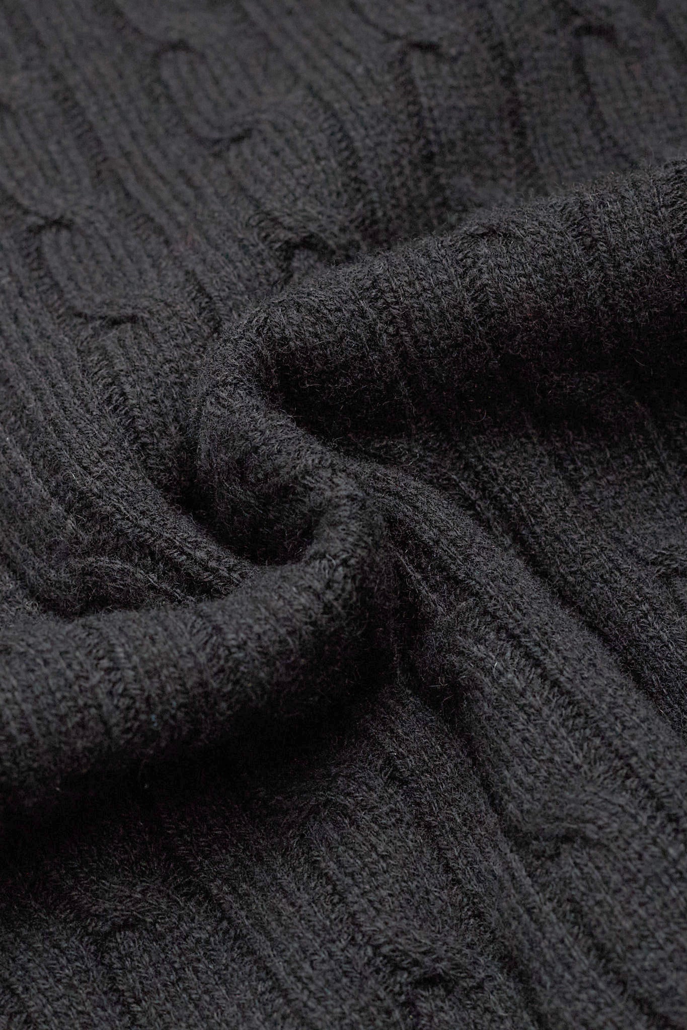 JENNIE LIU Women's 100% Cashmere Cable-knit Long Sleeve Pullover V Neck Sweater