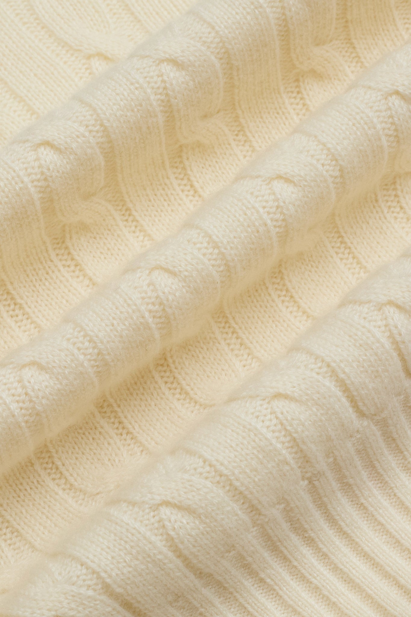 JENNIE LIU Women's 100% Cashmere Cable-knit Long Sleeve Pullover V Neck Sweater