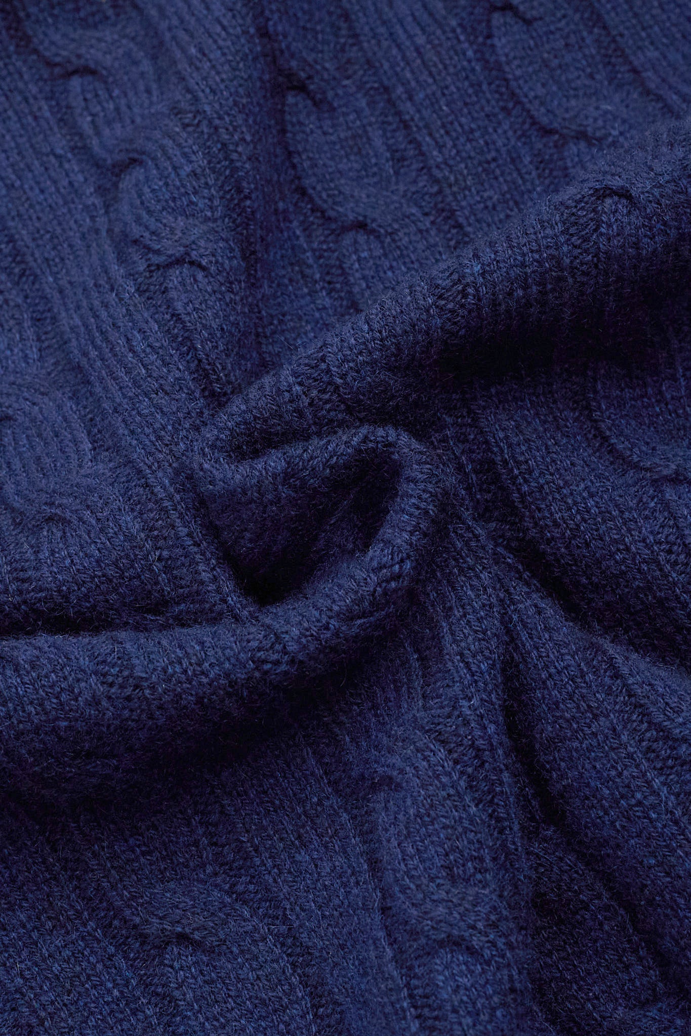 JENNIE LIU Women's 100% Cashmere Cable-knit Long Sleeve Pullover V Neck Sweater