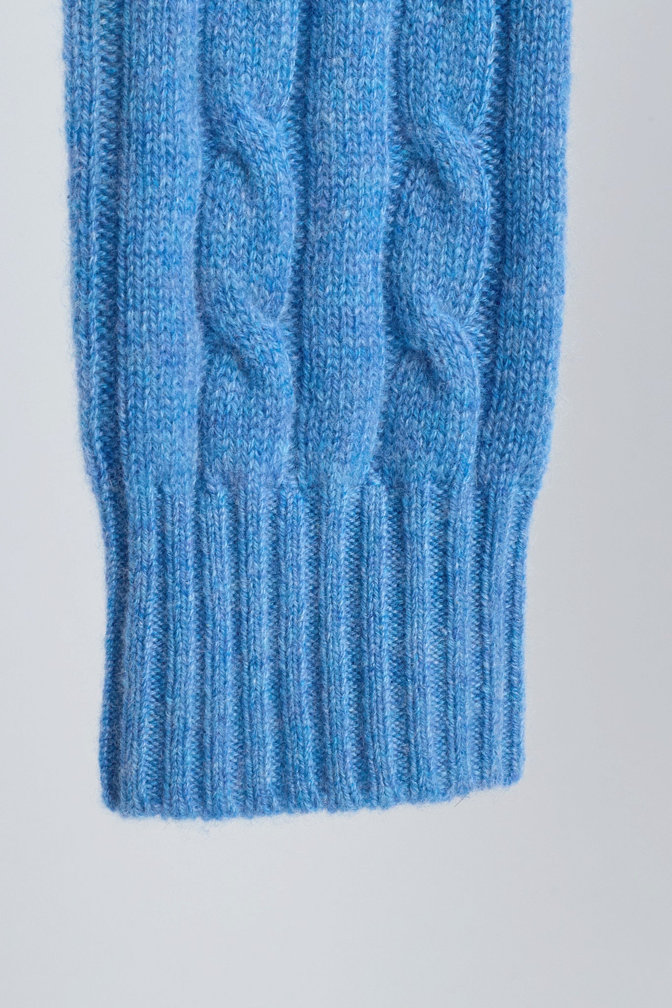 JENNIE LIU Women's 100% Cashmere Cable-knit Long Sleeve Pullover V Neck Sweater