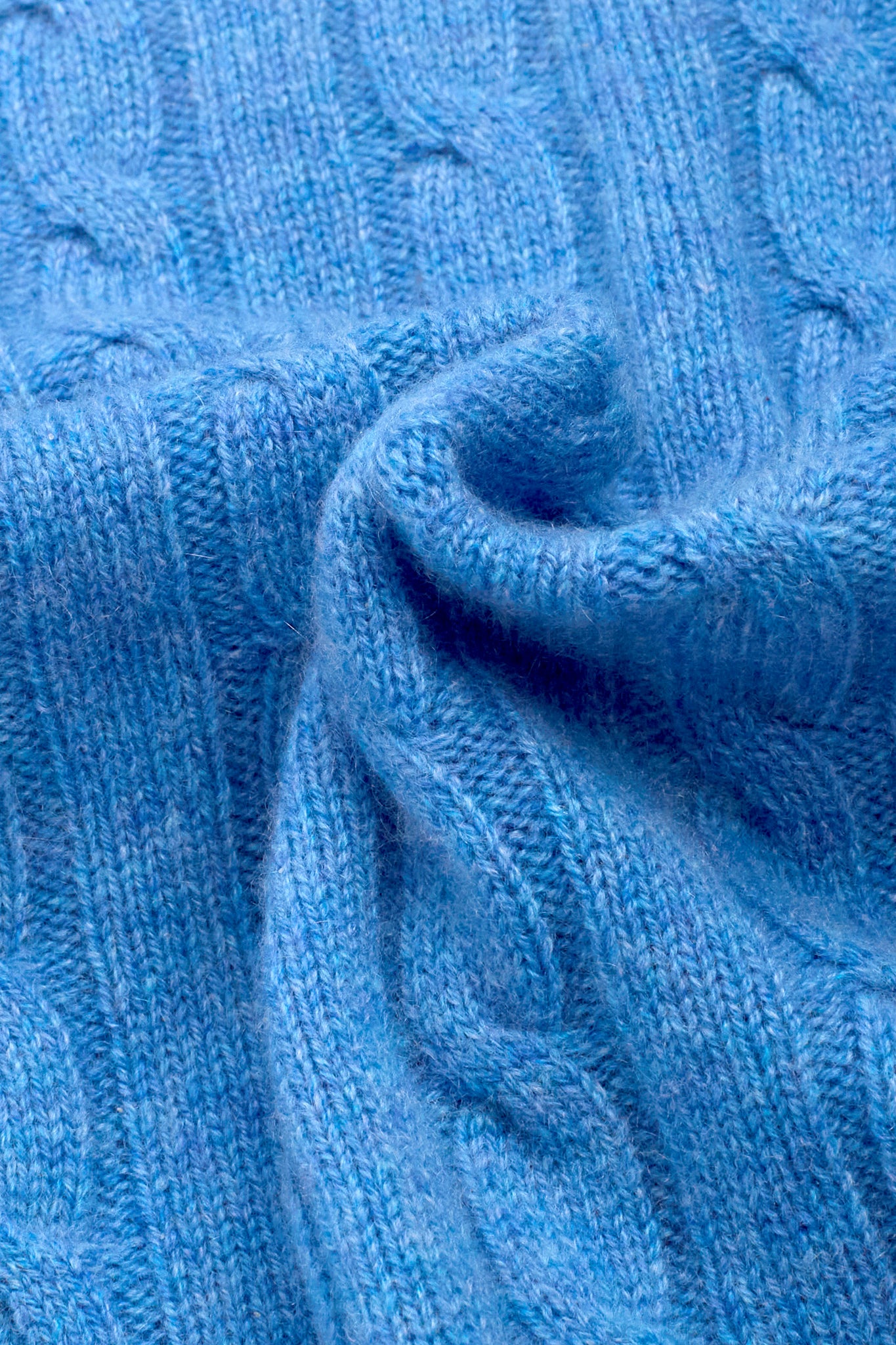 JENNIE LIU Women's 100% Cashmere Cable-knit Long Sleeve Pullover V Neck Sweater