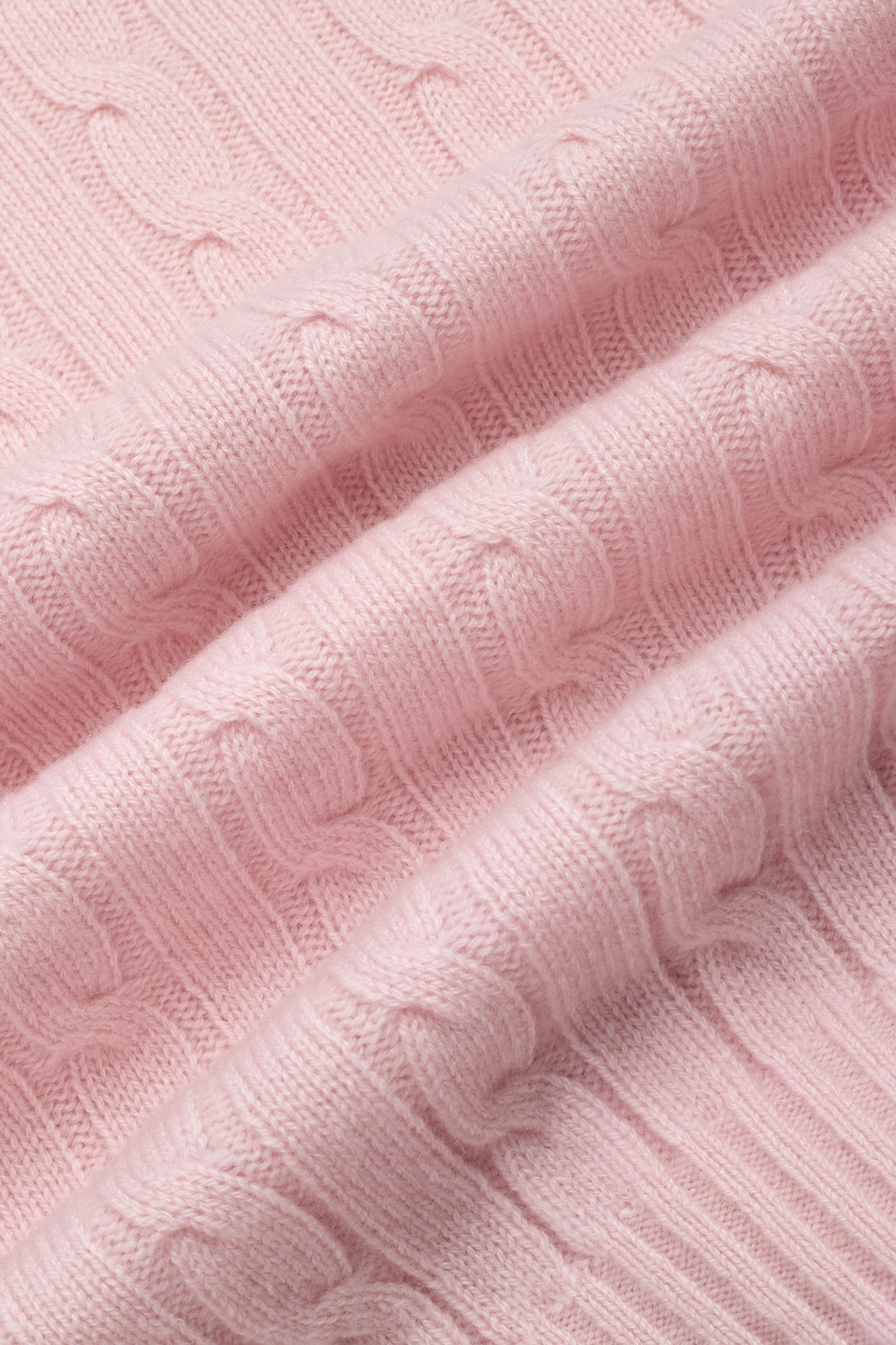 JENNIE LIU Women's 100% Cashmere Cable-knit Long Sleeve Pullover V Neck Sweater