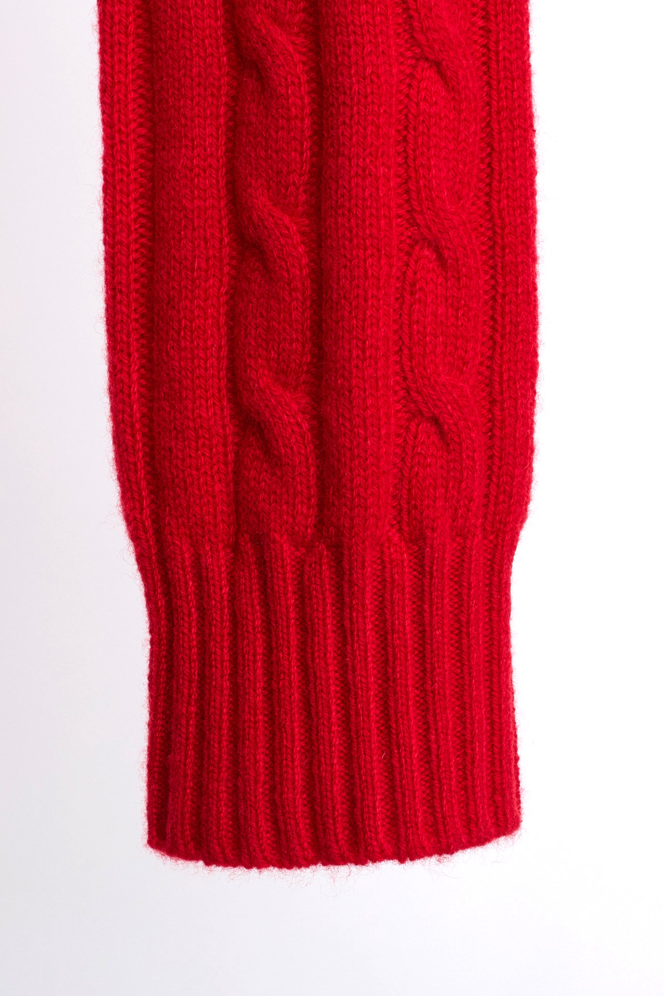 JENNIE LIU Women's 100% Cashmere Cable-knit Long Sleeve Pullover V Neck Sweater