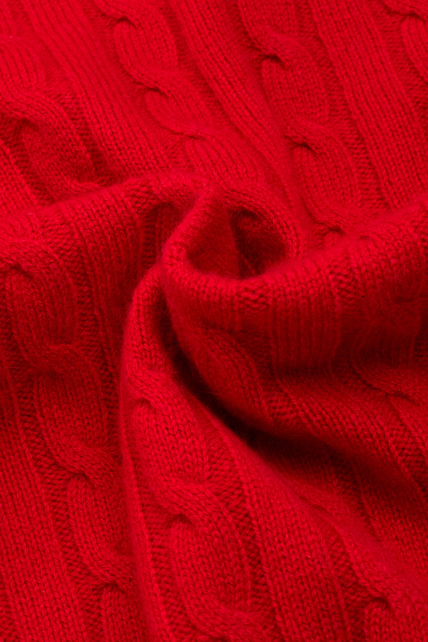 JENNIE LIU Women's 100% Cashmere Cable-knit Long Sleeve Pullover V Neck Sweater