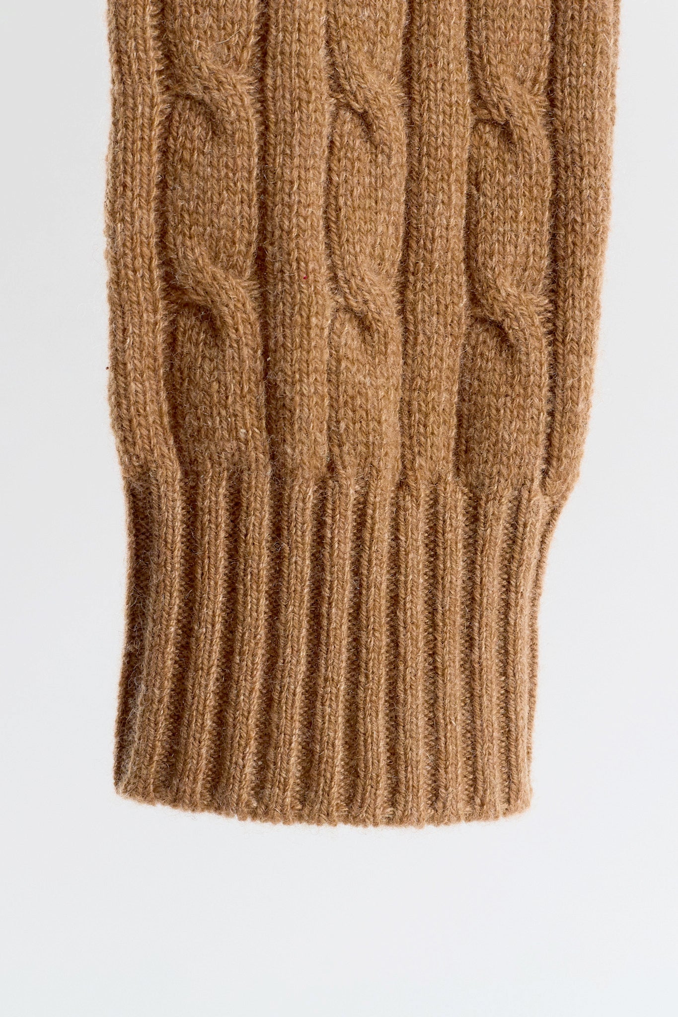 JENNIE LIU Women's 100% Cashmere Cable-knit Long Sleeve Pullover V Neck Sweater