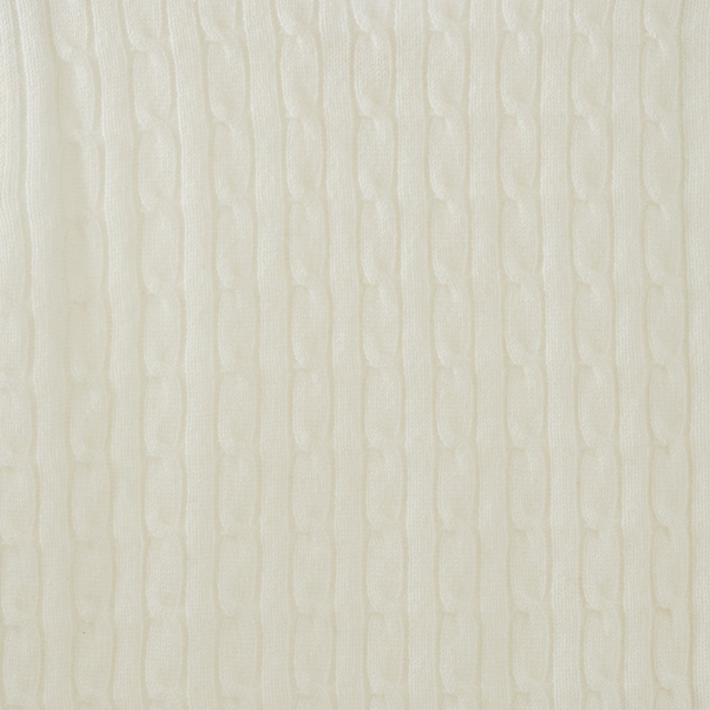 JENNIE LIU Womens 100% Cashmere V Neck Cable-knit Sweater Vest