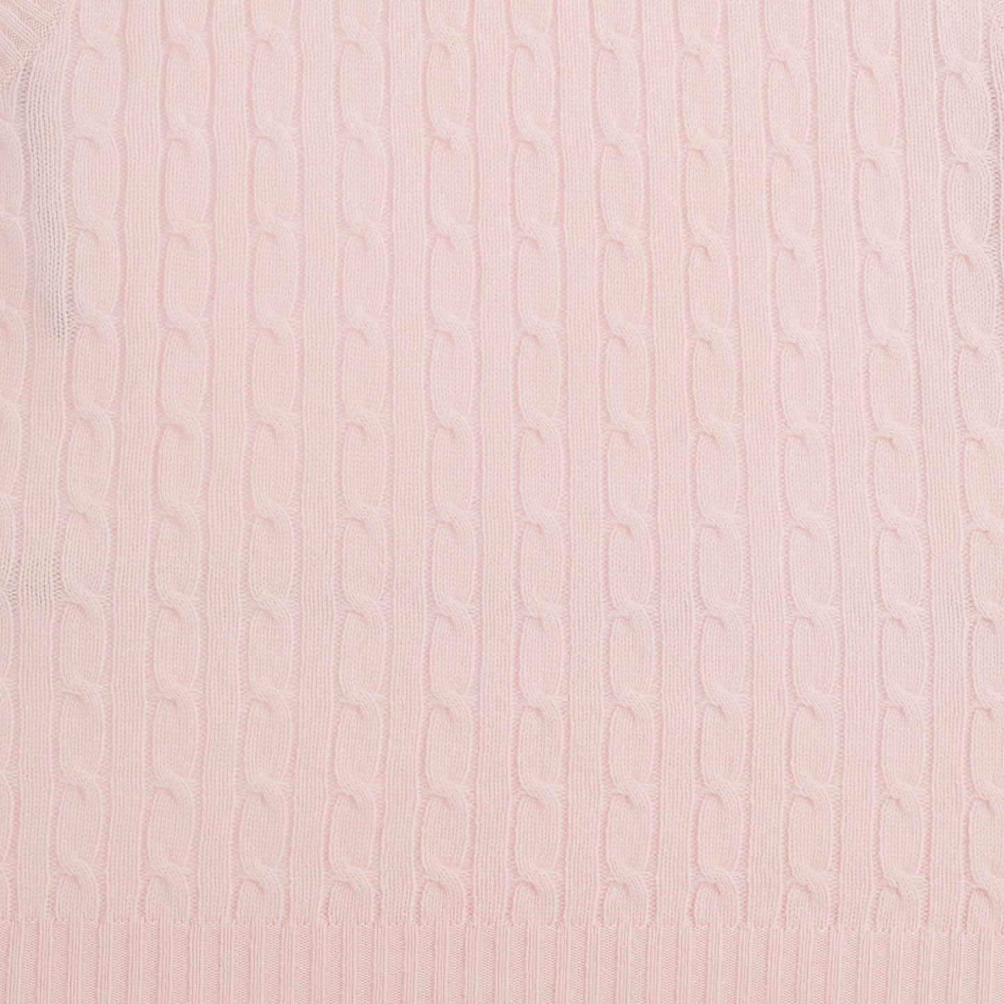 JENNIE LIU Womens 100% Cashmere V Neck Cable-knit Sweater Vest