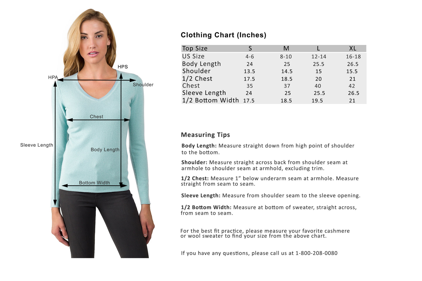 JENNIE LIU Women's 100% Pure Cashmere Long Sleeve Pullover V Neck Sweater