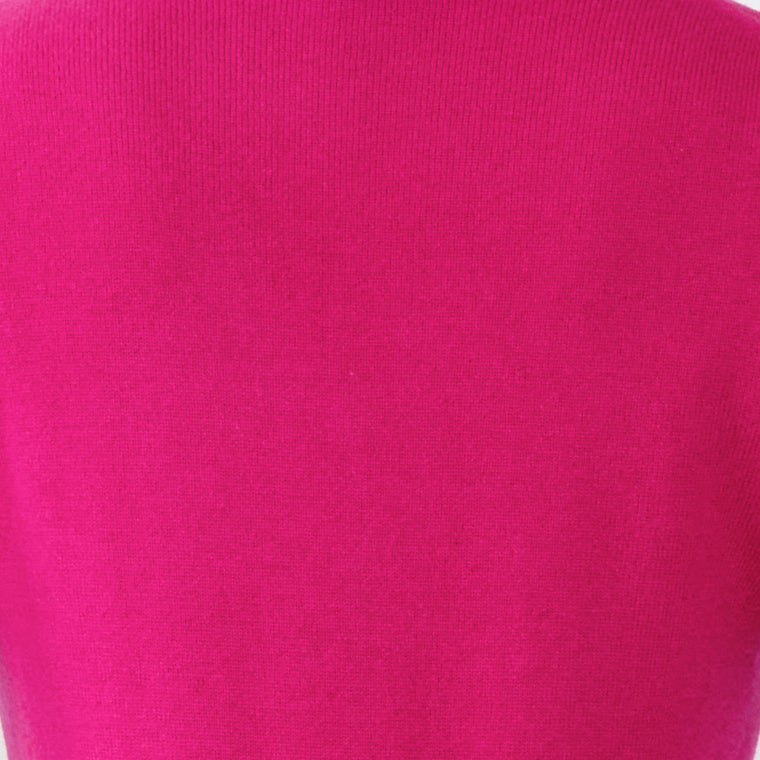 JENNIE LIU Women's 100% Pure Cashmere Long Sleeve Pullover V Neck Sweater