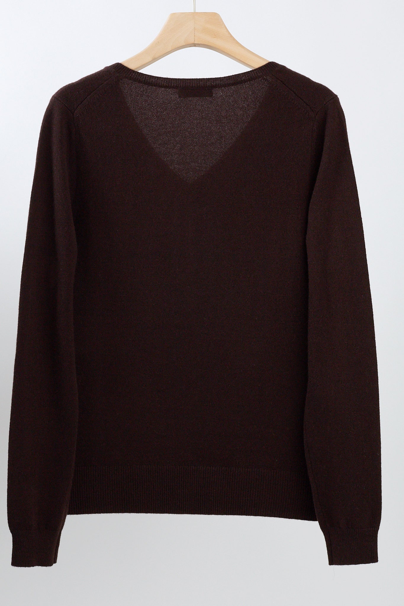 JENNIE LIU Women's 100% Pure Cashmere Long Sleeve Pullover V Neck Sweater