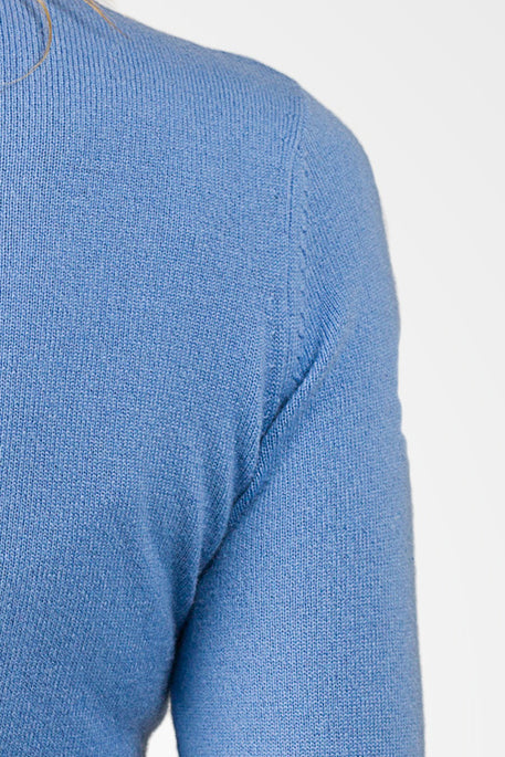 JENNIE LIU Women's 100% Pure Cashmere Long Sleeve Pullover V Neck Sweater