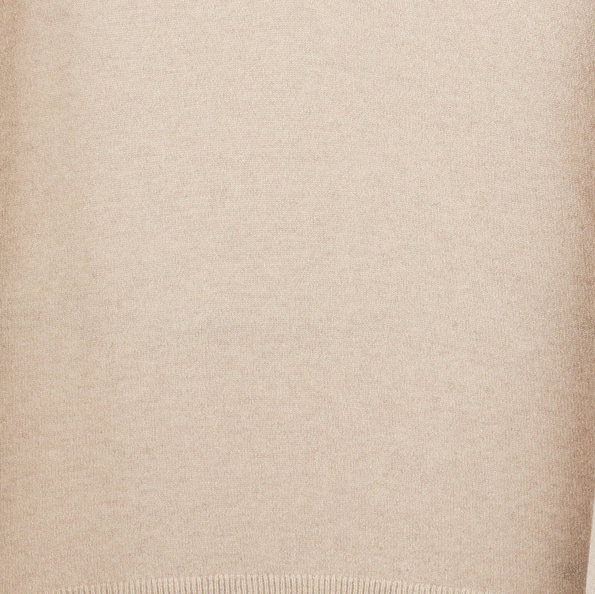 JENNIE LIU Women's 100% Pure Cashmere Long Sleeve Pullover V Neck Sweater