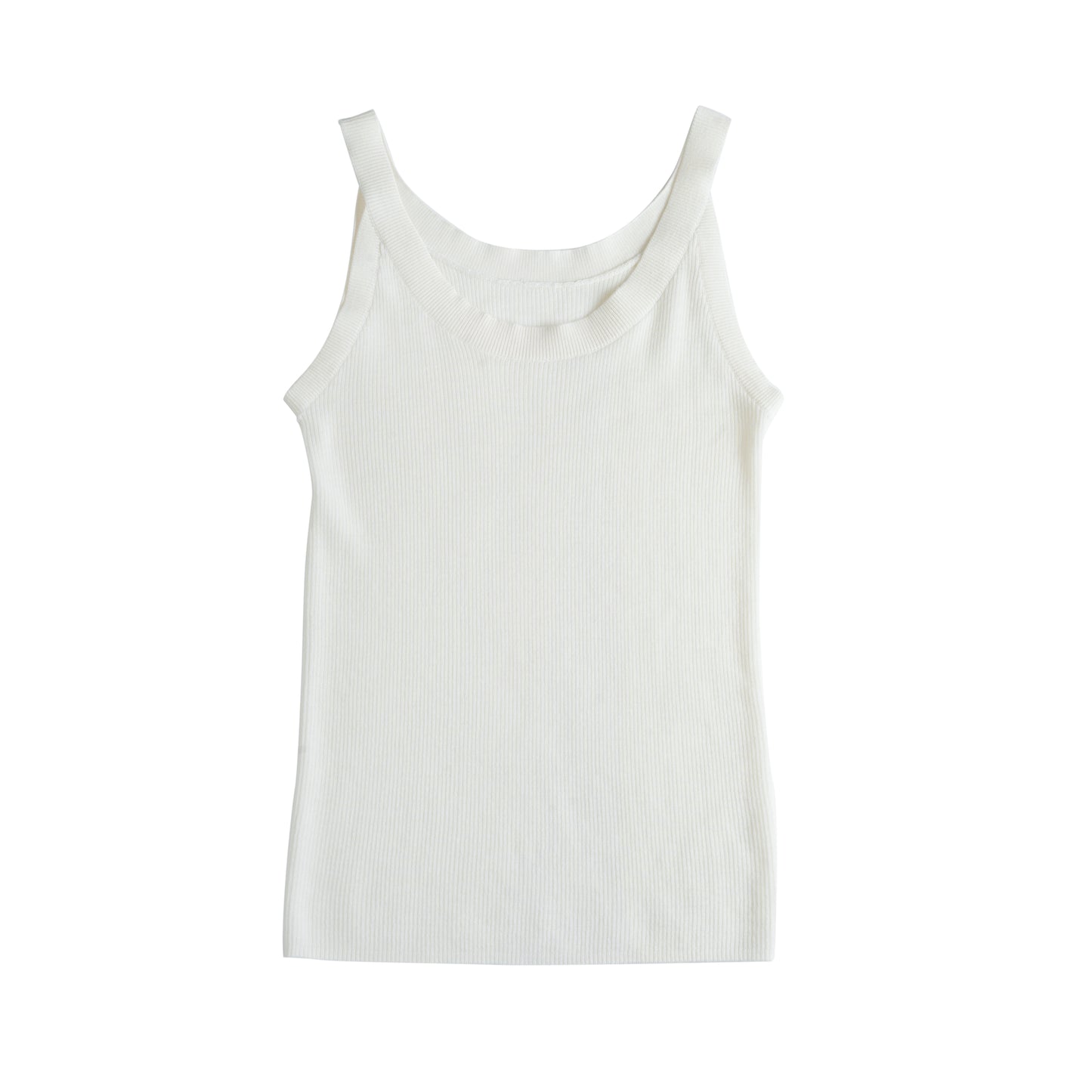 JENNIE LIU Women's Scoop Neck Tank Top | 75% Merino Wool 25% Silk Ultra-Soft Layering Essential | Natrual Moisture Wicking Sweater