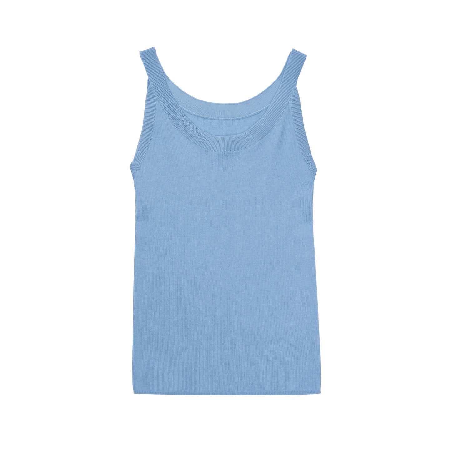 JENNIE LIU Women's Scoop Neck Tank Top | 75% Merino Wool 25% Silk Ultra-Soft Layering Essential | Natrual Moisture Wicking Sweater