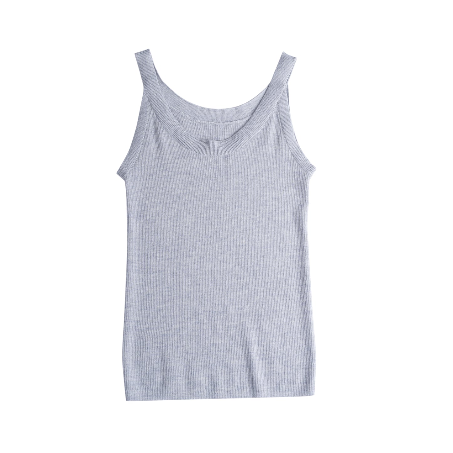 JENNIE LIU Women's Scoop Neck Tank Top | 75% Merino Wool 25% Silk Ultra-Soft Layering Essential | Natrual Moisture Wicking Sweater