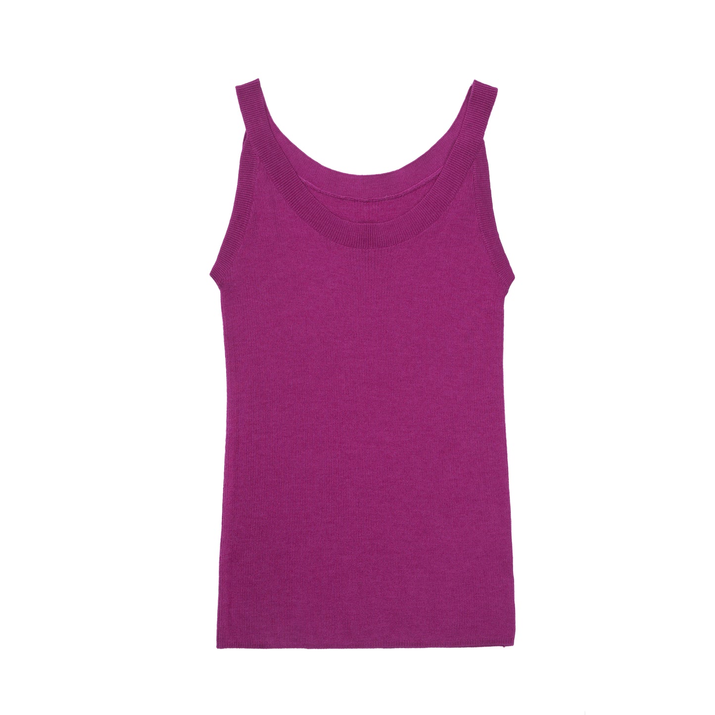 JENNIE LIU Women's Scoop Neck Tank Top | 75% Merino Wool 25% Silk Ultra-Soft Layering Essential | Natrual Moisture Wicking Sweater