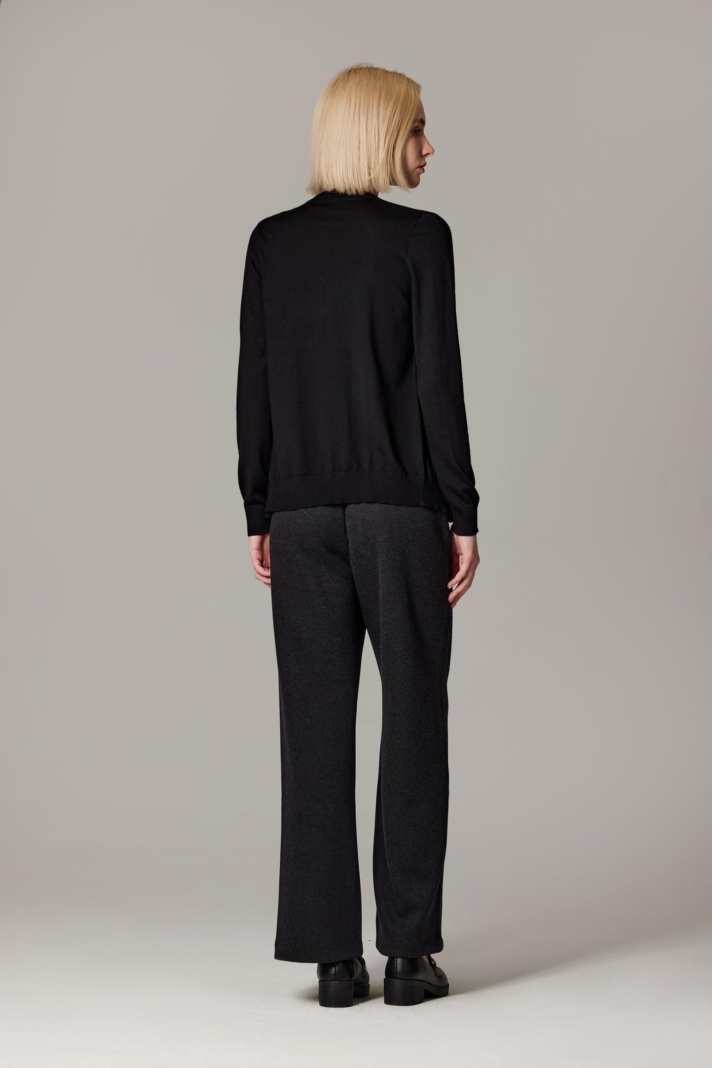 JENNIE LIU Women's 100% Merino Wool Light Weight Cardigan | Ultra Soft Fine-gauge Sweaters for Women | Machine Washable