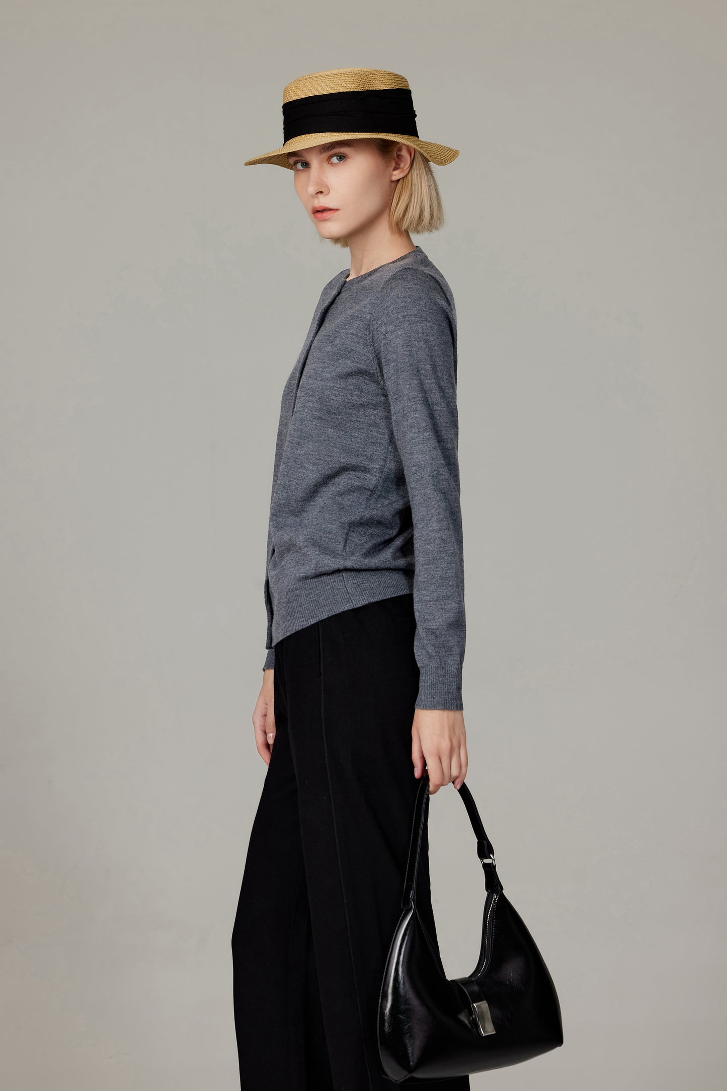 JENNIE LIU Women's 100% Merino Wool Light Weight Cardigan | Ultra Soft Fine-gauge Sweaters for Women | Machine Washable