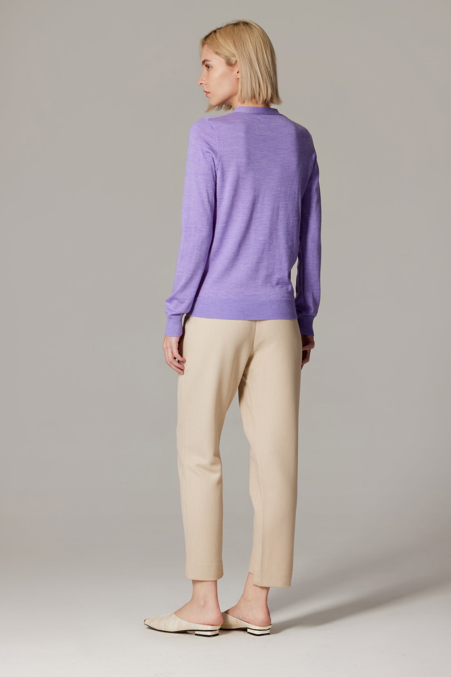 JENNIE LIU Women's 100% Merino Wool Light Weight Cardigan | Ultra Soft Fine-gauge Sweaters for Women | Machine Washable