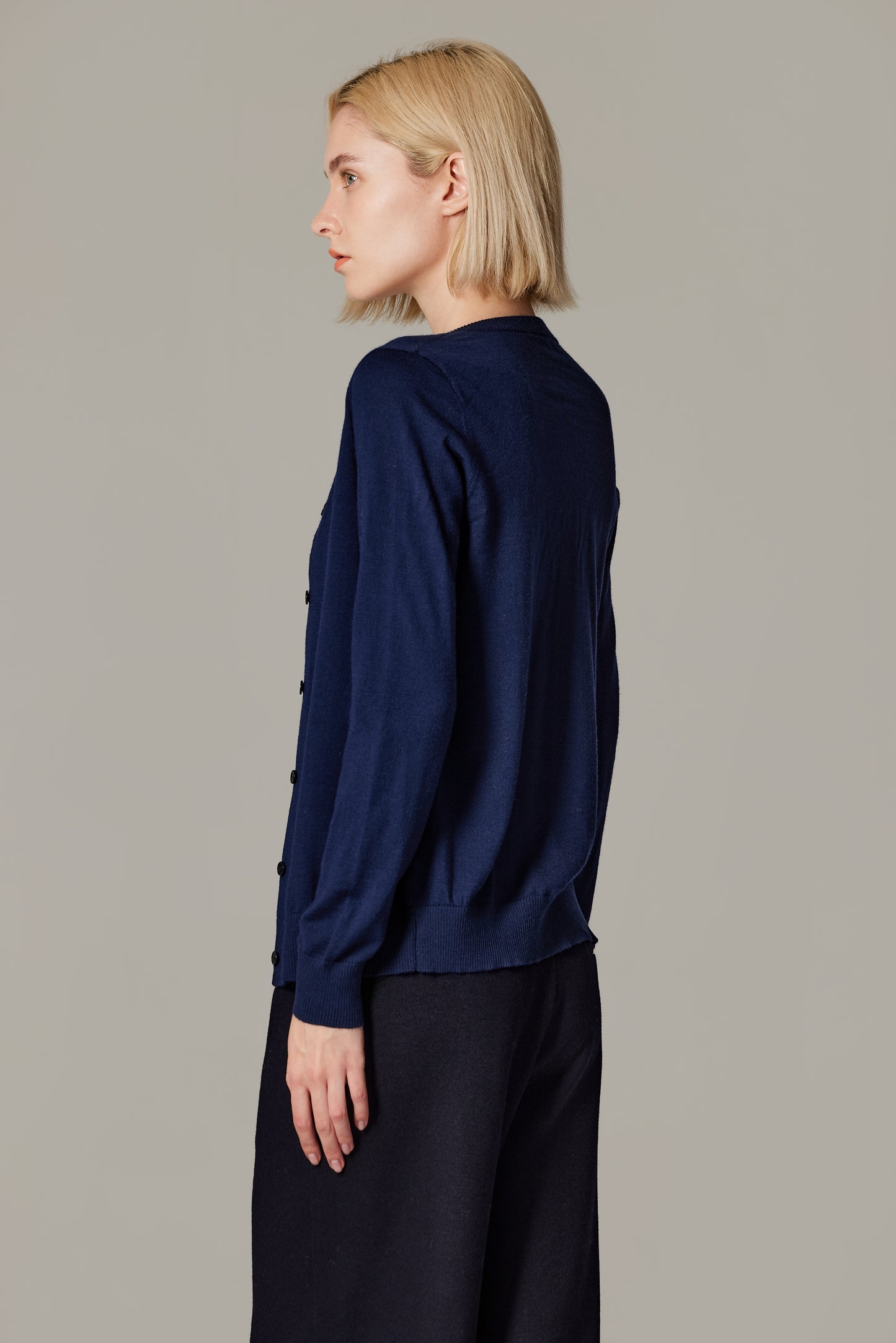 JENNIE LIU Women's 100% Merino Wool Light Weight Cardigan | Ultra Soft Fine-gauge Sweaters for Women | Machine Washable